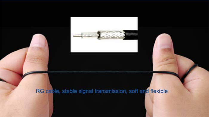 RG cable, stable signal transmission, soft and flexible