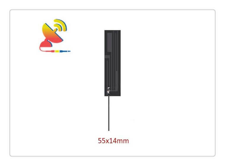 55x14mm - High-performance Flexi PCB 433 MHz Omni Antenna Manufacturer C&T RF Antennas Inc