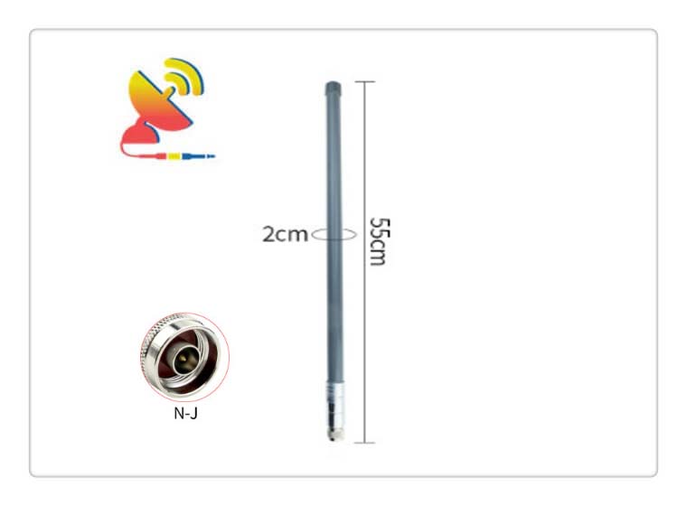 20x550mm 1090MHz High Gain Antenna Manufacturer China C&T RF Antennas Inc