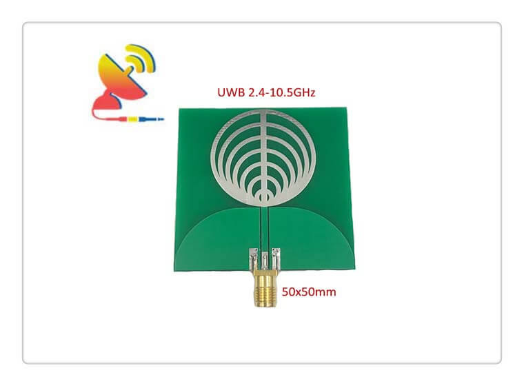 C&T RF Antennas Inc - 50x50mm High-gain 2.4 GHz to 10.5 GHz UWB PCB Antenna Manufacturer