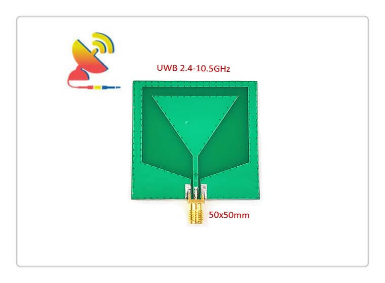 C&T RF Antennas Inc - 50x50mm UWB Patch Antenna High-performance 2.4-10.5G Antenna Manufacturer
