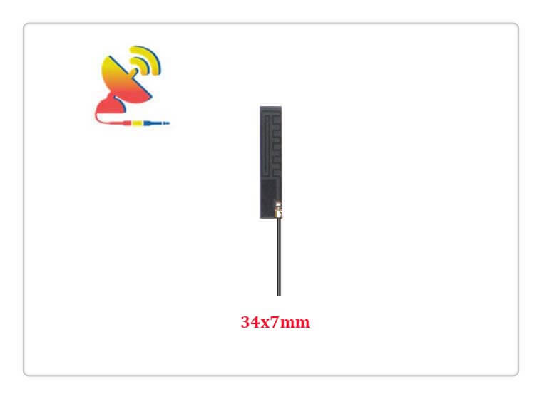 34x7mm Built-in Antenna Flexible 4G LTE Patch Antenna - C&T RF Antennas Inc