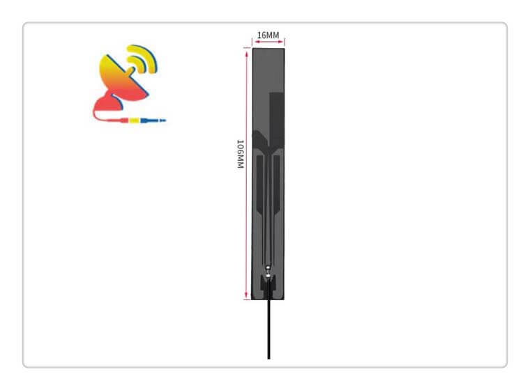C&T RF Antennas Inc - 106x16mm High-gain 4G LTE/3G/2G Flexible PCB Antenna Manufacturer