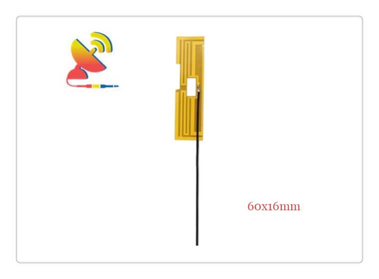 C&T RF Antennas Inc - 60x16mm 4G LTE Flex Circuit PCB Antenna w u.FL Connector Manufacturer