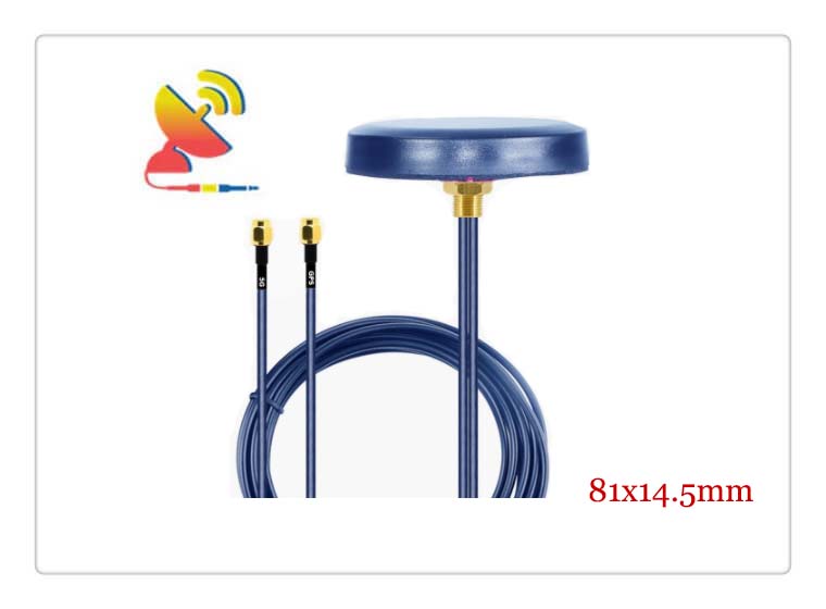 C&T RF Antennas Inc - 81x14.5mm GPS 5G LTE 2x2 MIMO Vehicle Antenna for Cellular GNSS Manufacturer