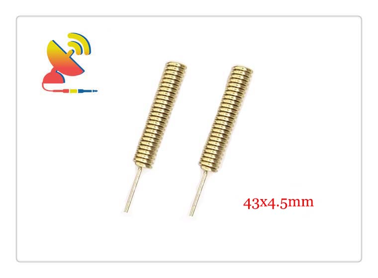 C&T RF Antennas Inc - 43x4.5mm 433MHz Spring Helical Antenna for Wireless Modules Manufacturer