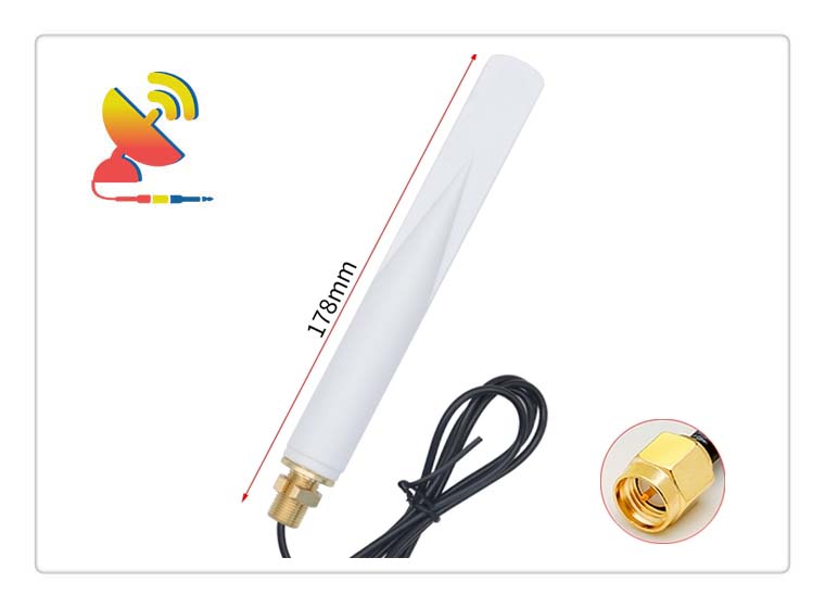 C&T RF Antennas Inc - White Color 2.4 GHz Omnidirectional WiFi Antenna SMA Cable Extension Manufacturer